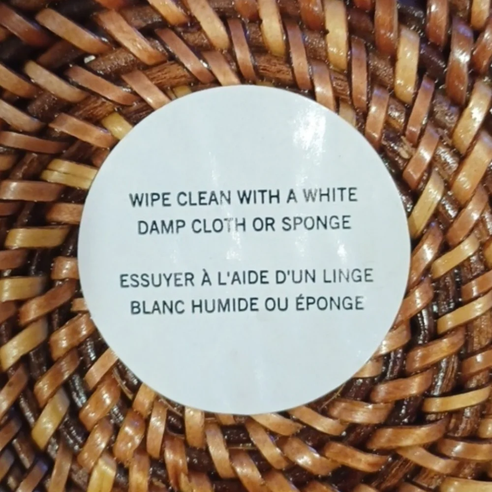 William Sonoma Nito Handwoven Round Basket